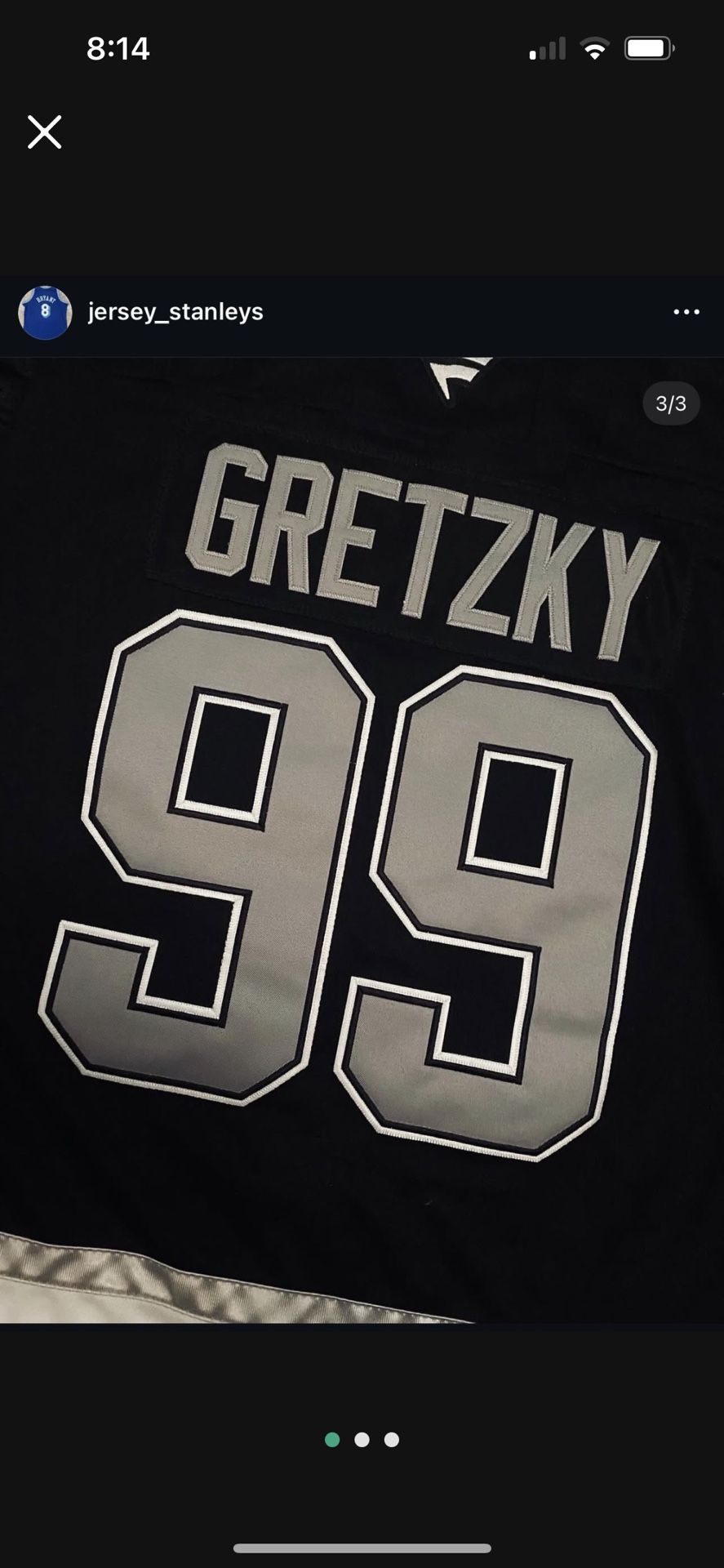 Black Kopitar Kempe Los Angeles kings Wayne Gretzky new hockey jersey