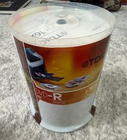 TDK PrintOn Printable DVD-R 4.7 GB 16x 100-Pack Spindle