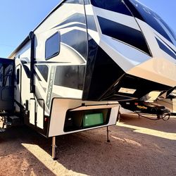 2022 Voltage Triton Toy Hauler Fifth Wheel 39Ft With 3 Slide Must See