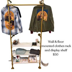 Wall Mounted Rack & Shelf Unit