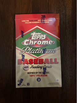 2025 Topps Chrome Platinum Baseball - Hobby Box - FACTORY SEALED
