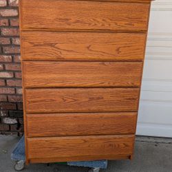 Dresser Oak 6 Drawer 