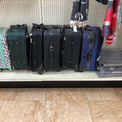 Variety of suitcases