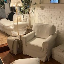 38 Inch Melrose Slip Cover Arm Chair