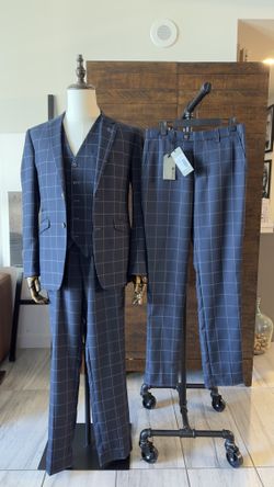 Cavani Check 3 Piece Suit + extra brand new pants