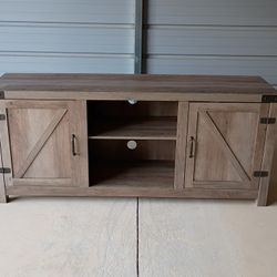 Walker Edison Farmhouse Barn Door TV Stand( Free Delivery If Needed)