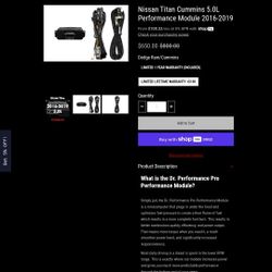 Nissian Titan Xd High Performance Module 