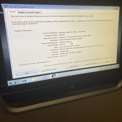 23 Inch HP All In One PC