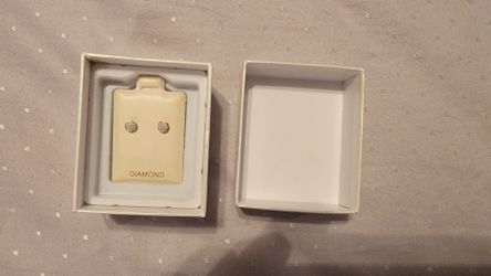 Brand New Never Worn Real Gold Real Diamonds Kids Earrings