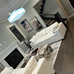 Cloud Sofa Loveseat Couch 2 pieces 90” Lux Size