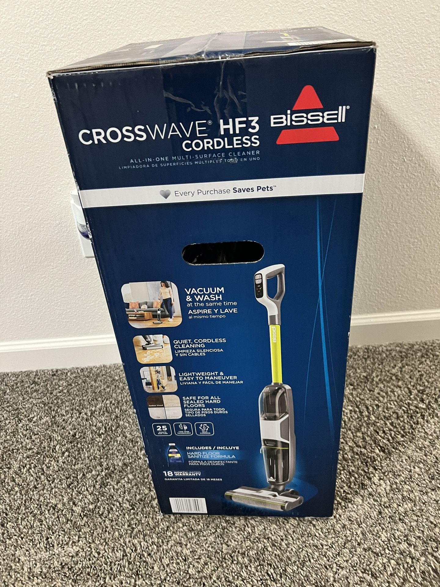Bissell CrossWave HF3 Cordless All-in-One Cleaner – Brand New in Box