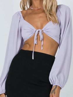 Princess Polly Long Sleeve Crop Top