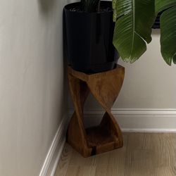 Twist Wood Stool/Table End