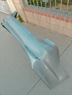 2015 2016 2017 Hyundai Sonata Rear Bumper Cover In Silver No Parking Sensor Holes