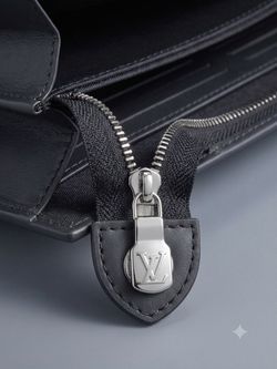 LOUIS VUITTON SHW Pochette Voyage MM Clutch M61692 Monogram Eclipse Black/Grey