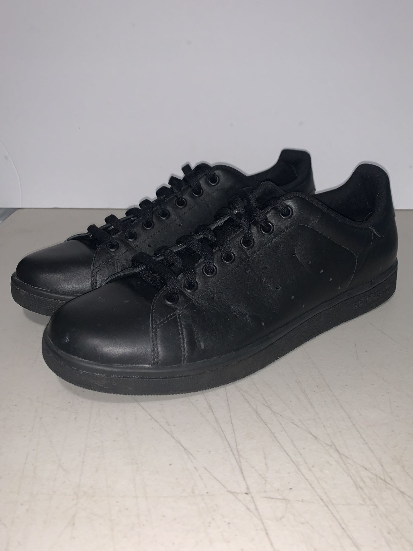 Adidas Stan Smith 2 Triple Black Mens Size 12 Retro OG Sneakers G17076