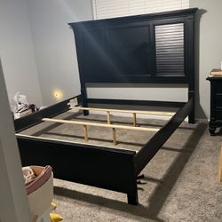 King Bed Frame With Night Stand 