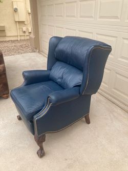Leather recliner