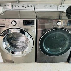 Washer And Dryer (LG Front Load) Stainless Steel 