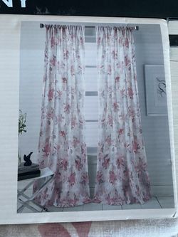 Brand New DKNY 96” Two Panel Curtains