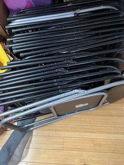9 folding chairs
