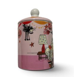 Peanuts Pink Halloween Candy Jar