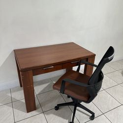 study table and chair