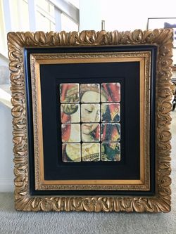 Framed Art painting Antique Renaissance - rare find