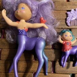 Seaweed shimmer centaur deerlene & doette 1985 vintage toys like mlp