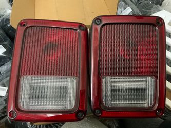 Jeep Wrangler JK Smoked LED Tail Lights - Round