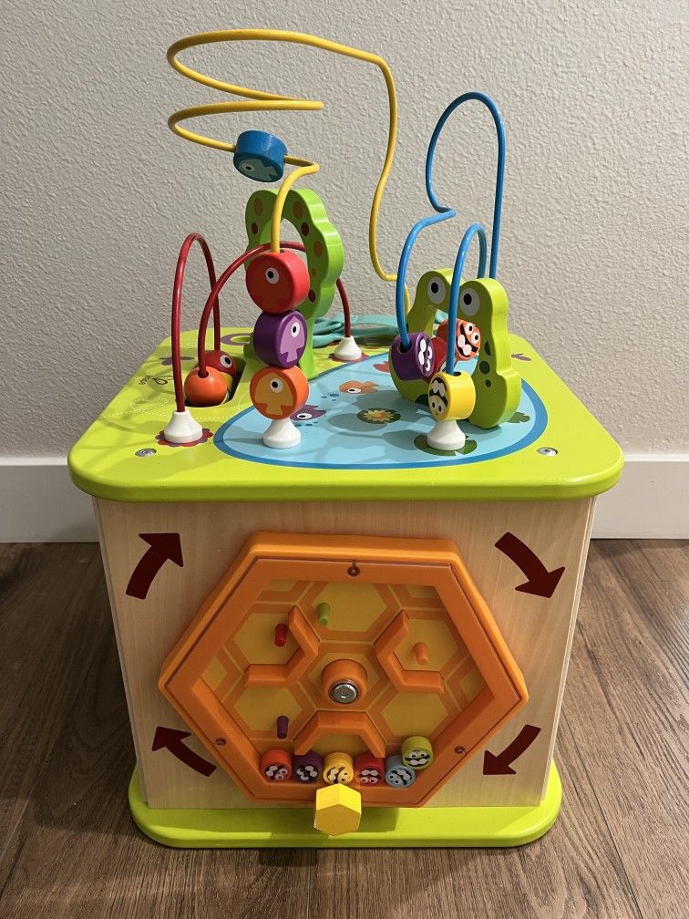 Hape Play Cube Wooden Learning Puzzle Toy