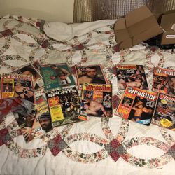 Wrestling Ring and sports magazines approx 25 for $50.