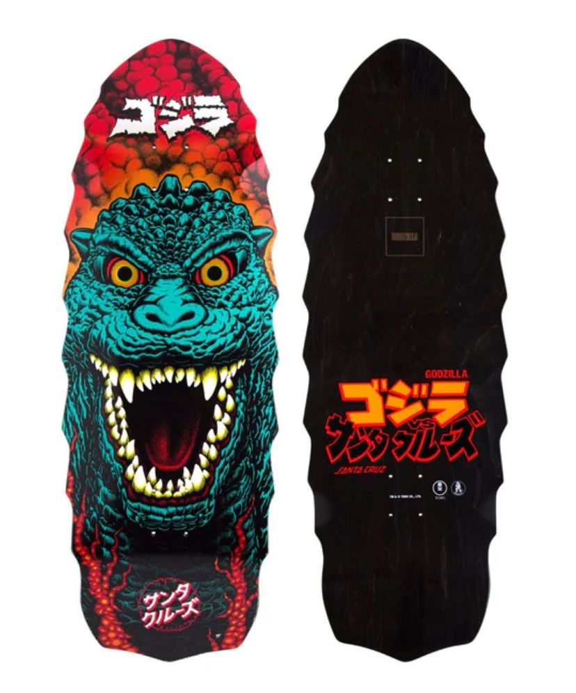 EXTREMELY RARE - Santa Cruz Godzilla Destroyer Skateboard Deck 11 x 32- IN HAND