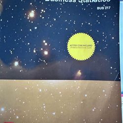 Business Statistics BUS 217 textbook no code