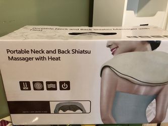 Portable Neck and Back Shiatsu Massager with Heat