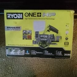 Brand New Ryobi Concrete Wet Or Dry Masonary Battery Powered Saw