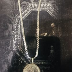 Starling Silver Chain and pendant 30"