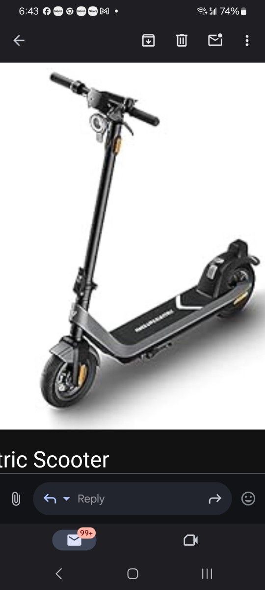 Nui Scooter 18mph Max, Rear Power
