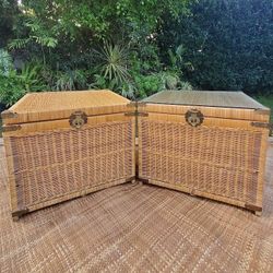 XL Rattan Trunks Vintage 