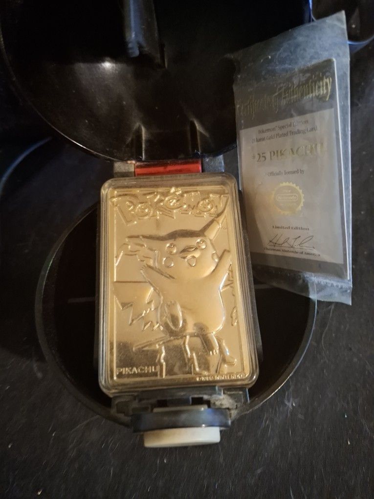 Golden Collectible Pikachu Mint Condition