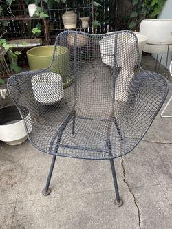 Woodard Sculptura Low Lounge Height Chair Mid Century Vintage Nice