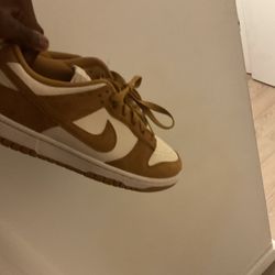 Nike Dunk Low sneakers in the Coconut Milk, Flax, and Sail