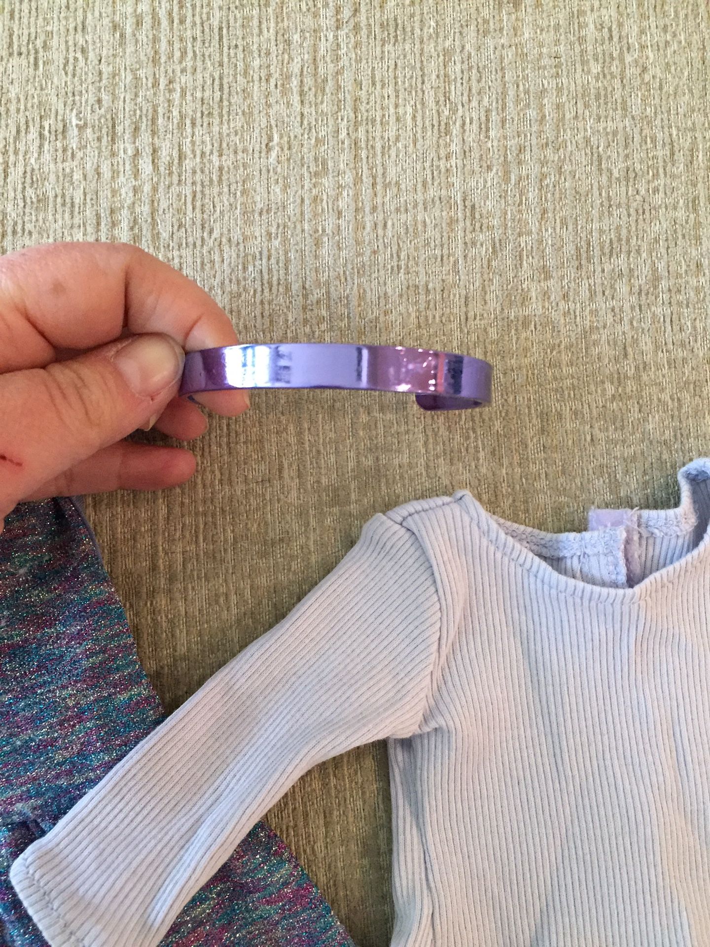 American Girl 18” Doll Purple Sparkle Jumper