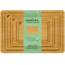 4 pieces bamboo cutting board
