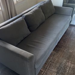 FRIHETEN Sleeper sofa, Hyllie dark gray