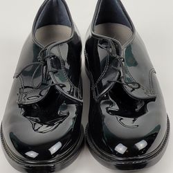 US Military Capps Air-lite Dress Shoes Men's 7 Black Patent Leather High Gloss