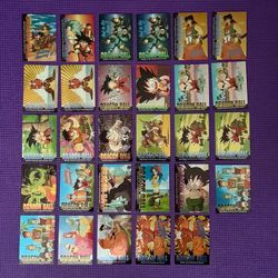 Dragon Ball Chromium JPP Amada Bird Studio Lot Of 29 Cards Refractor Vintage  Goku