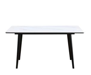 Burned stone dining table