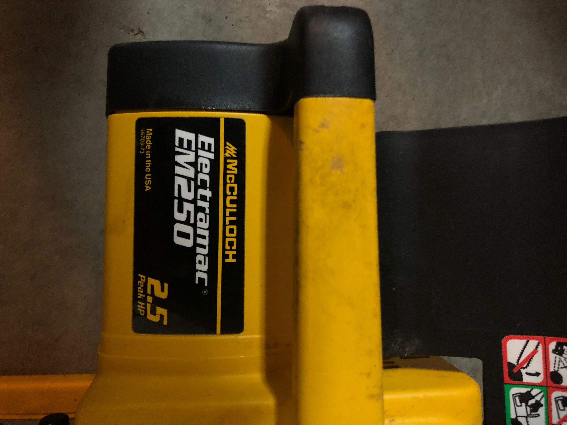 McCulloch Electramac EM250 2.5 peak HP chainsaw electric for Sale in