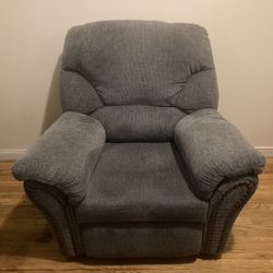 RECLINER/ROCKING CHAIR (GRAY)